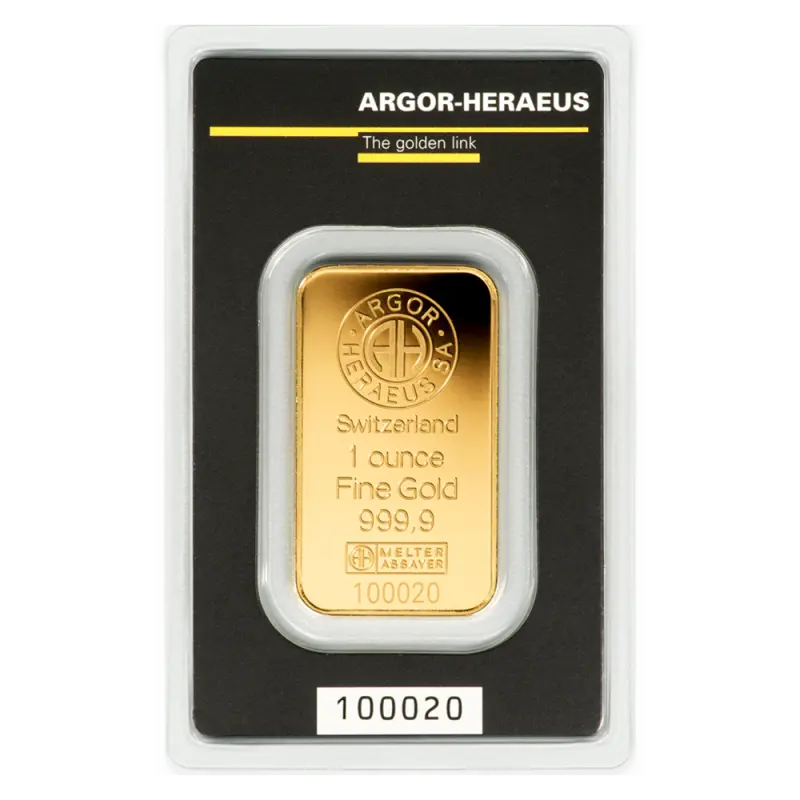 1 oz Gold Bar | Argor-Heraeus