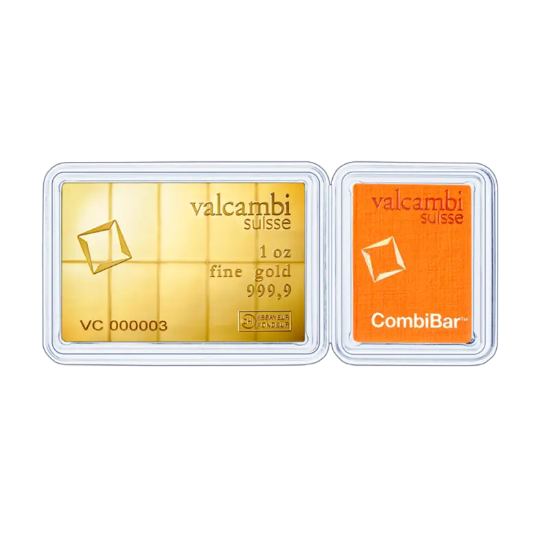 10 x 1/10 oz CombiBar® | Gold | Valcambi