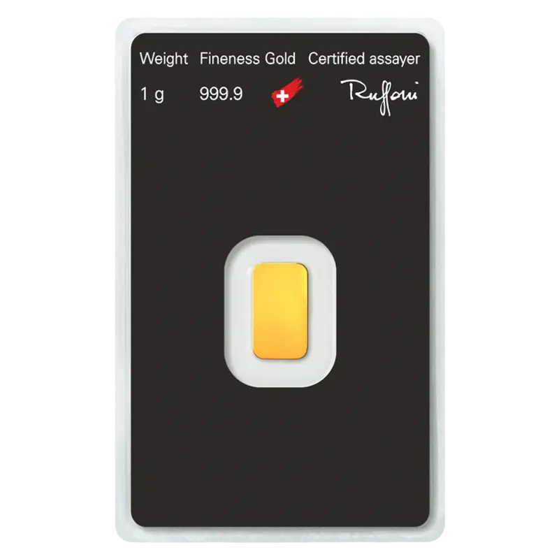 1g Gold Bar | Argor-Heraeus
