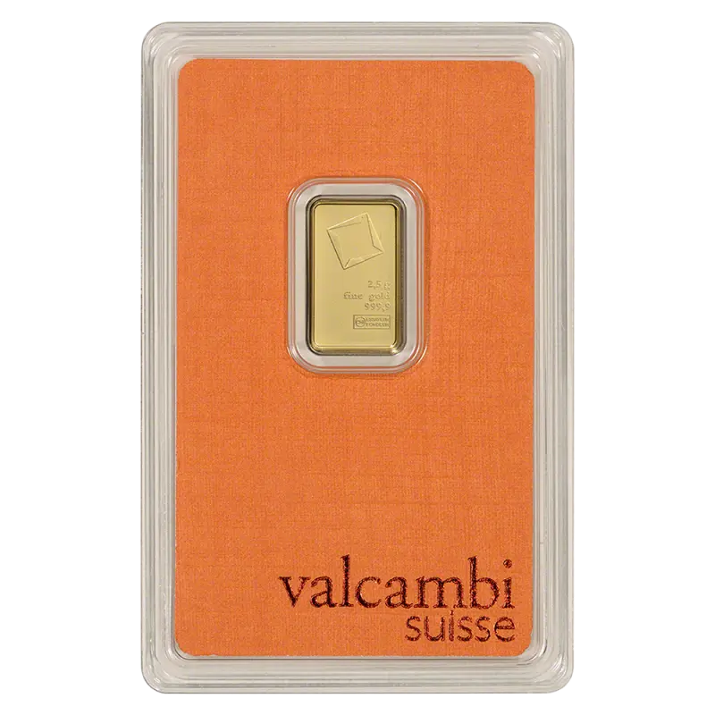 2.5g Gold Bar | Valcambi