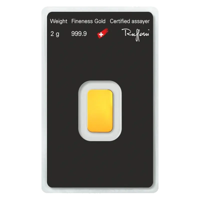 2g Gold Bar | Argor-Heraeus