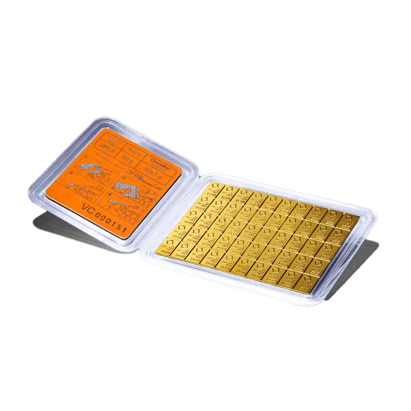 50 x 1g CombiBar® | Gold | Valcambi