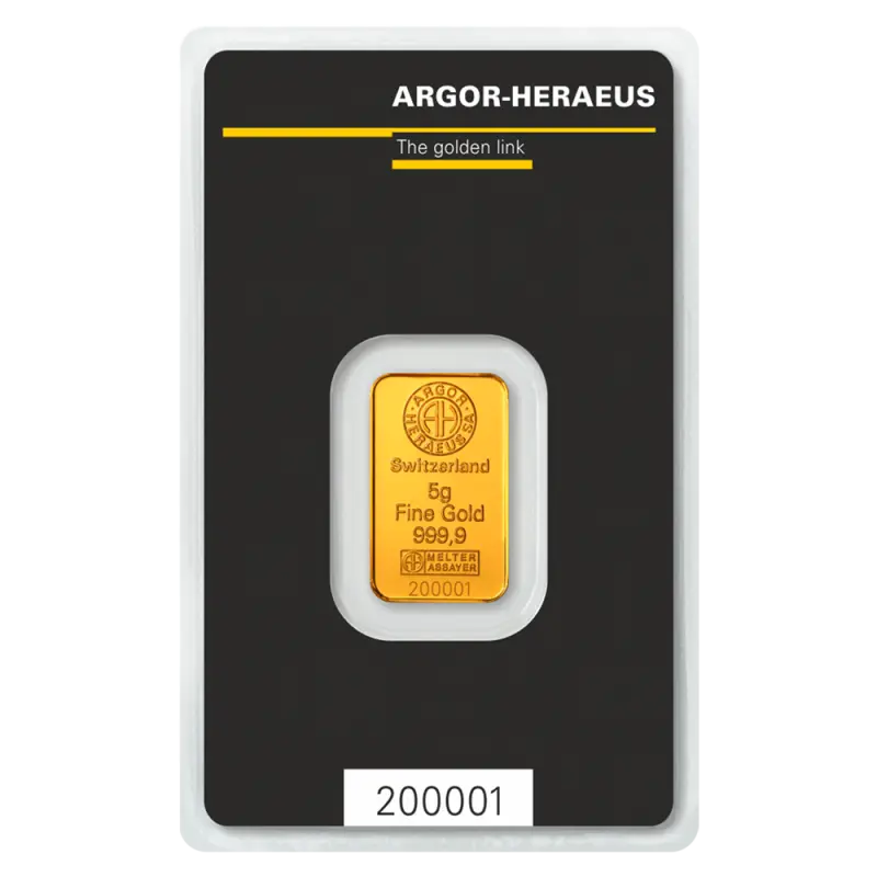 5g Gold Bar | Argor-Heraeus