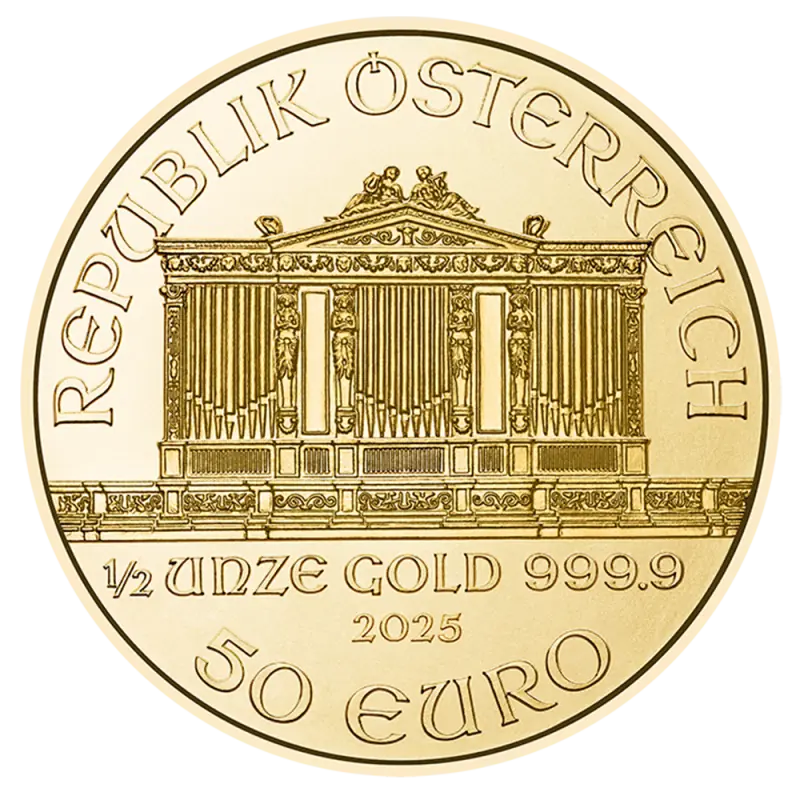 1/2 oz Vienna Philharmonic Gold Coin | 2025