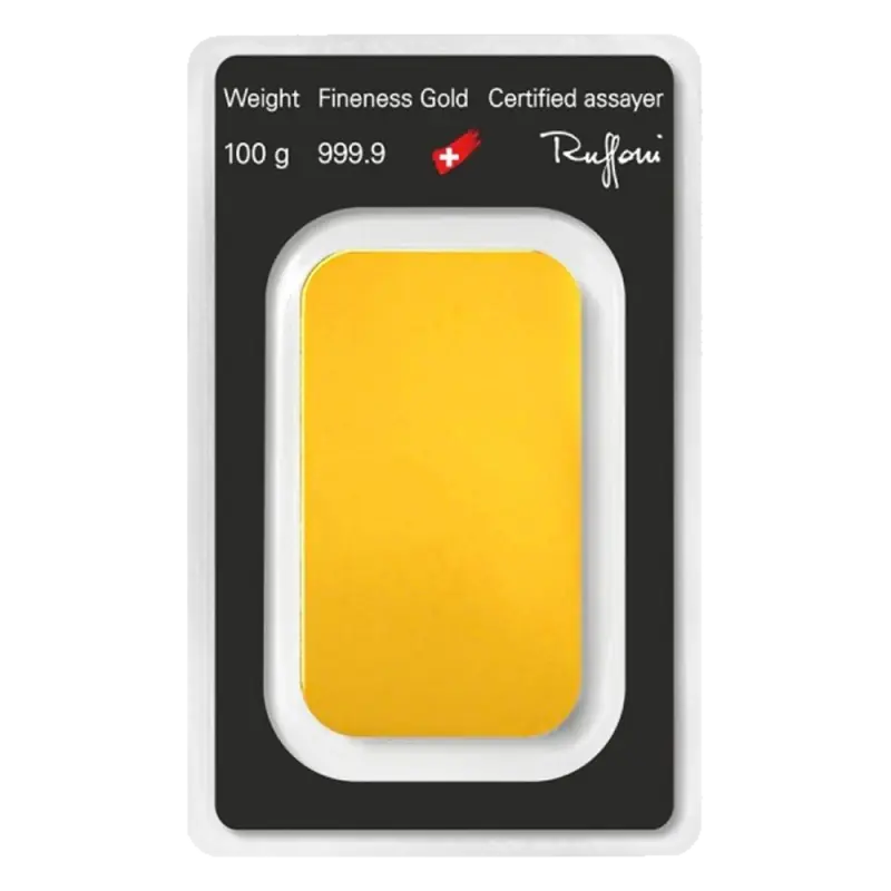 100g Gold Bar | Argor-Heraeus | Minted