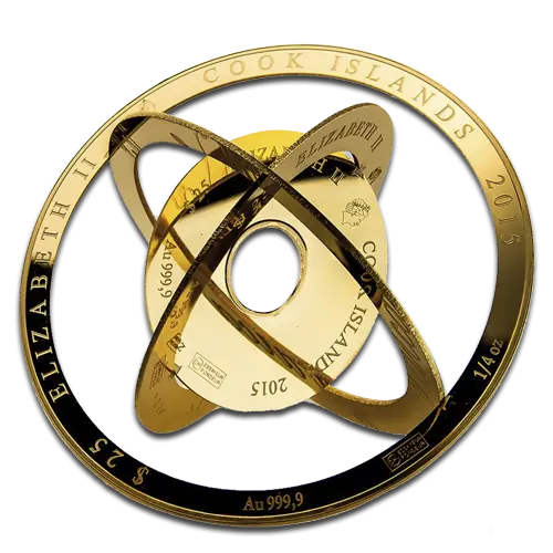 1 oz Cook Island Armillary Valcambi Gold Coin