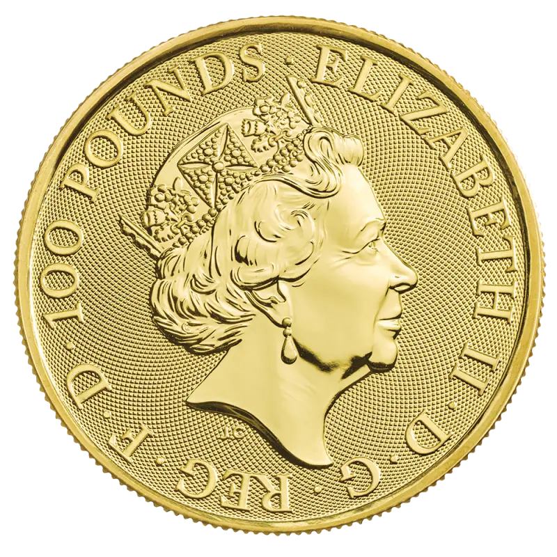 1 oz Queen's Beasts White Lion Gold Coin | 2020