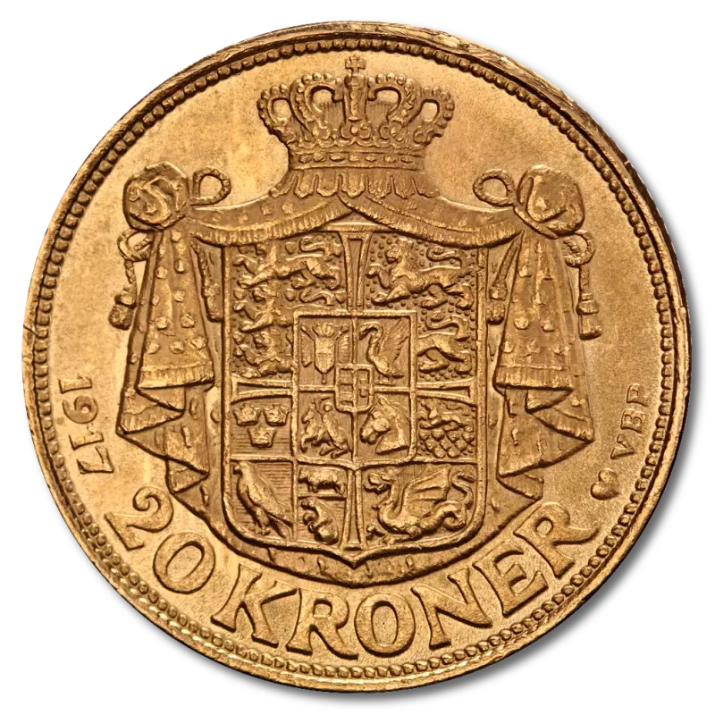 20 Kroner Christian X Denmark Gold Coin | 1913-1917