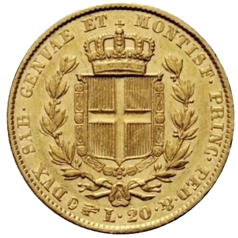 20 Lira Sardinia Charles Albert | Gold | 1831 - 1849