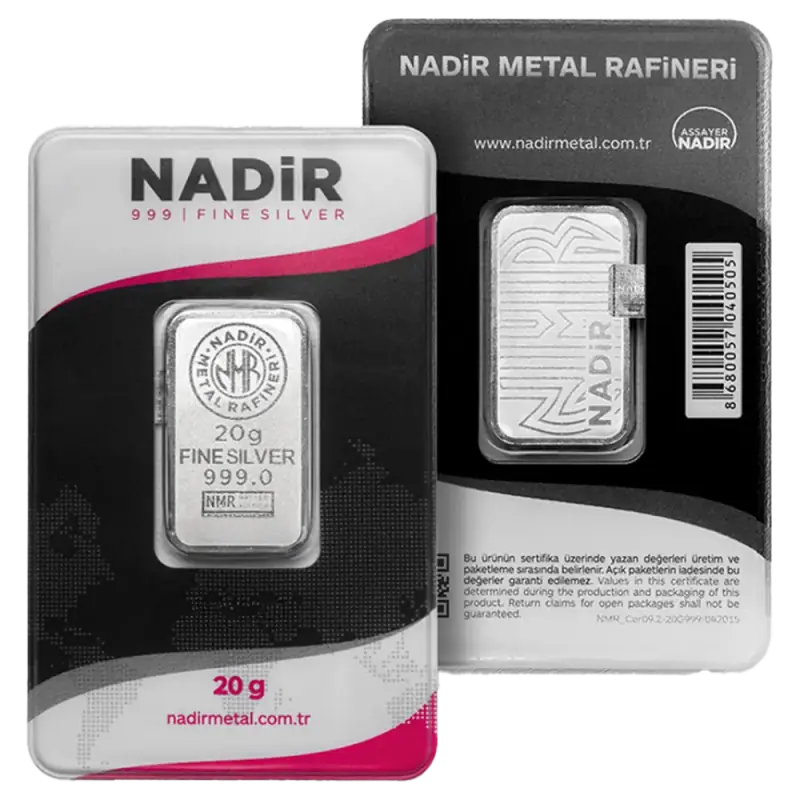 20g Silver Bar | Nadir Metal Rafineri