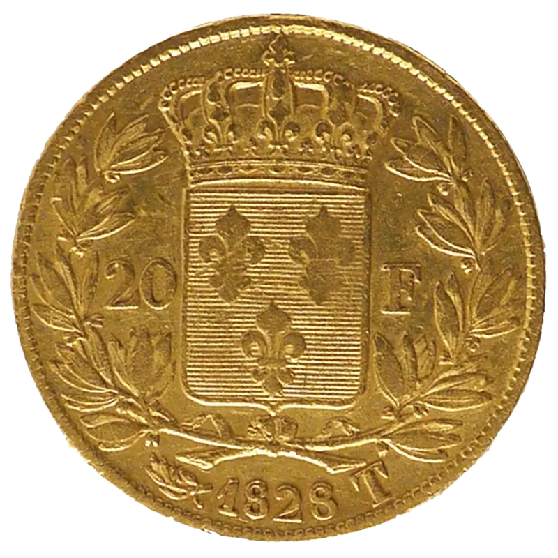 20 Franc Charles X Gold Coin | 1824 - 1830