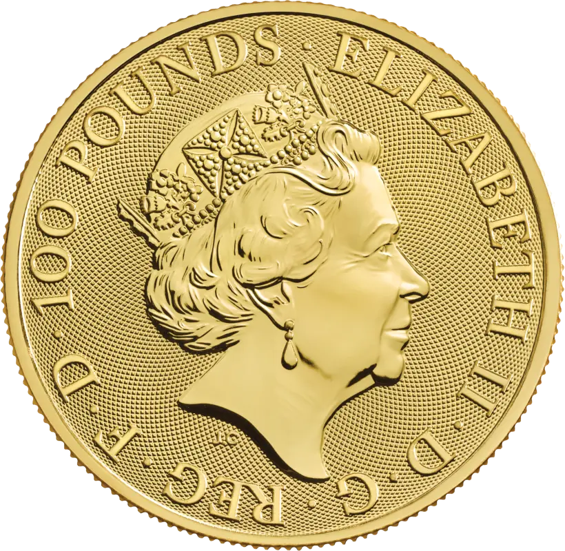 1 oz Queen's Beasts White Horse of Hanover Gold Coin | 2020