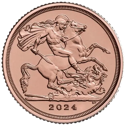 Quarter Sovereign Charles III Gold Coin | 2024