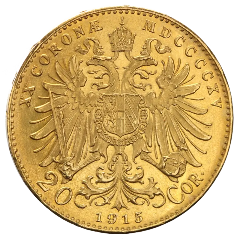 20 Corona Franz-Joseph I Austria New Edition Gold Coin | 1915