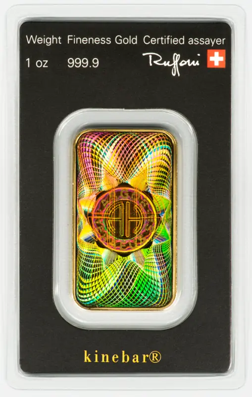 1 oz Gold Bar | Argor-Heraeus | Kinebar