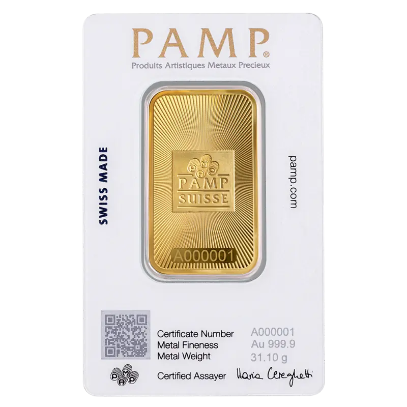 1 oz Gold Bar | PAMP Suisse