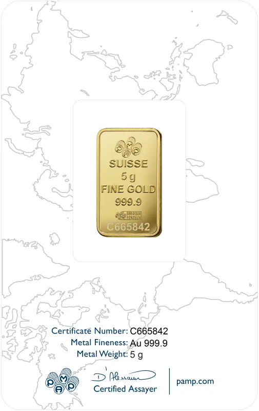 5g Gold Bar | PAMP Rose