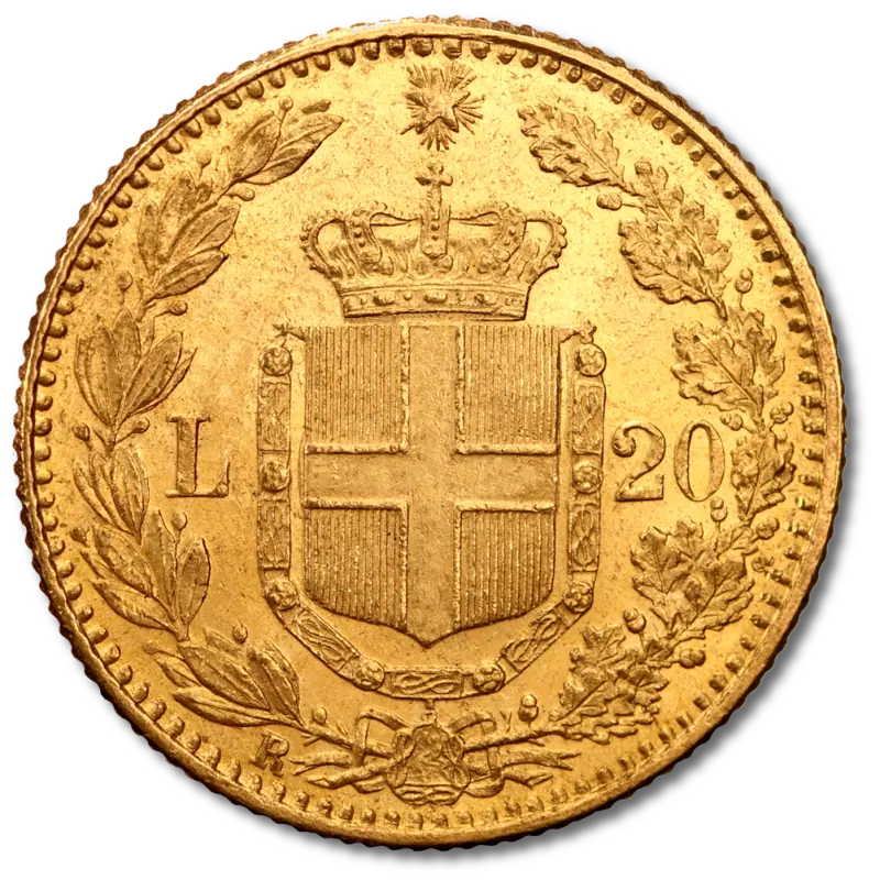 20 Italian Lira Umberto I | Gold | 1879-1897