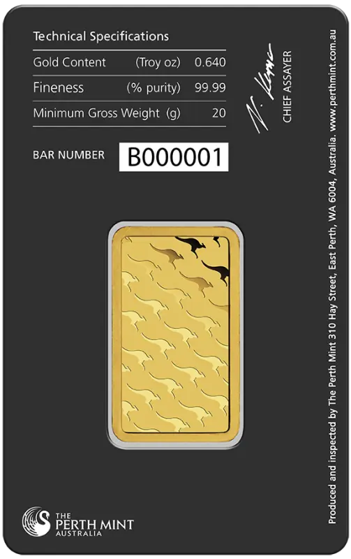 20g Gold Bar | Perth Mint