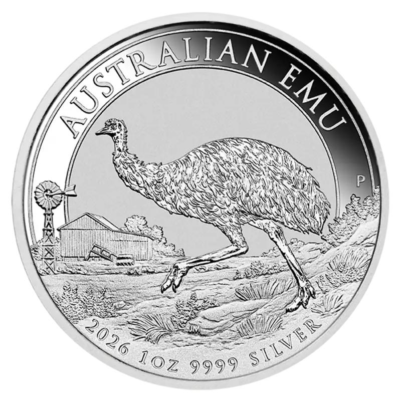 1 oz Emu Perth Mint Silver Coin | 2026