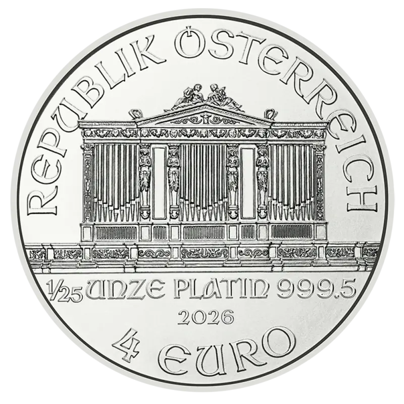 1/25 oz Vienna Philharmonic Platinum Coin | 2026