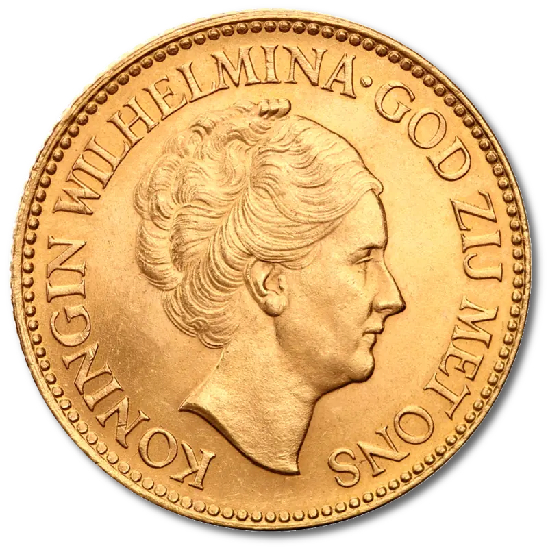 10 Dutch Guilders Wilhelmina | Gold | 1892-1933
